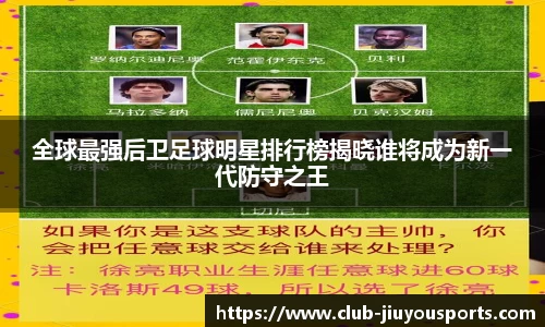 全球最强后卫足球明星排行榜揭晓谁将成为新一代防守之王